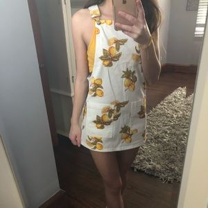 dress overalls with lemons